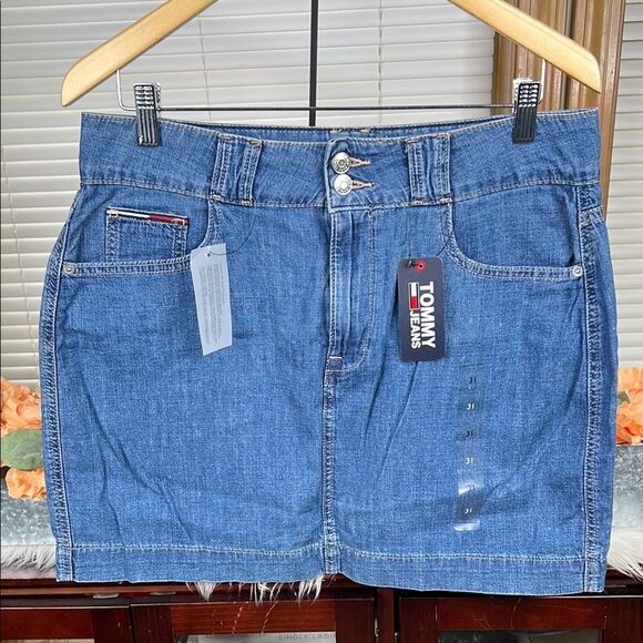 Tommy Hilfiger Denim Mini Skirt NWT - Picture 1 of 5